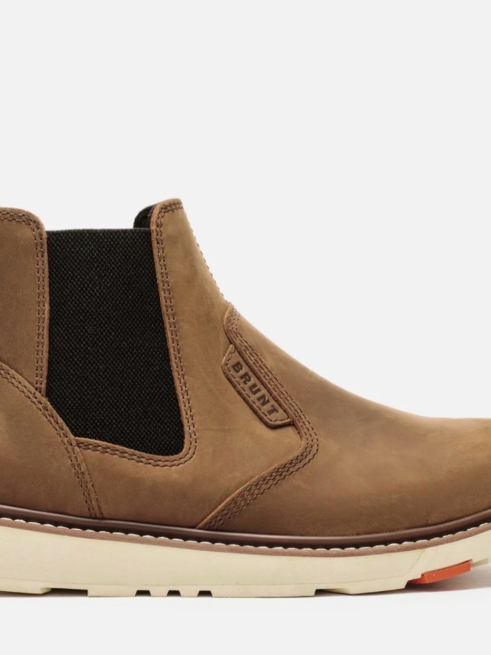 Brunt Tan Leather Chukka Boot for Men
